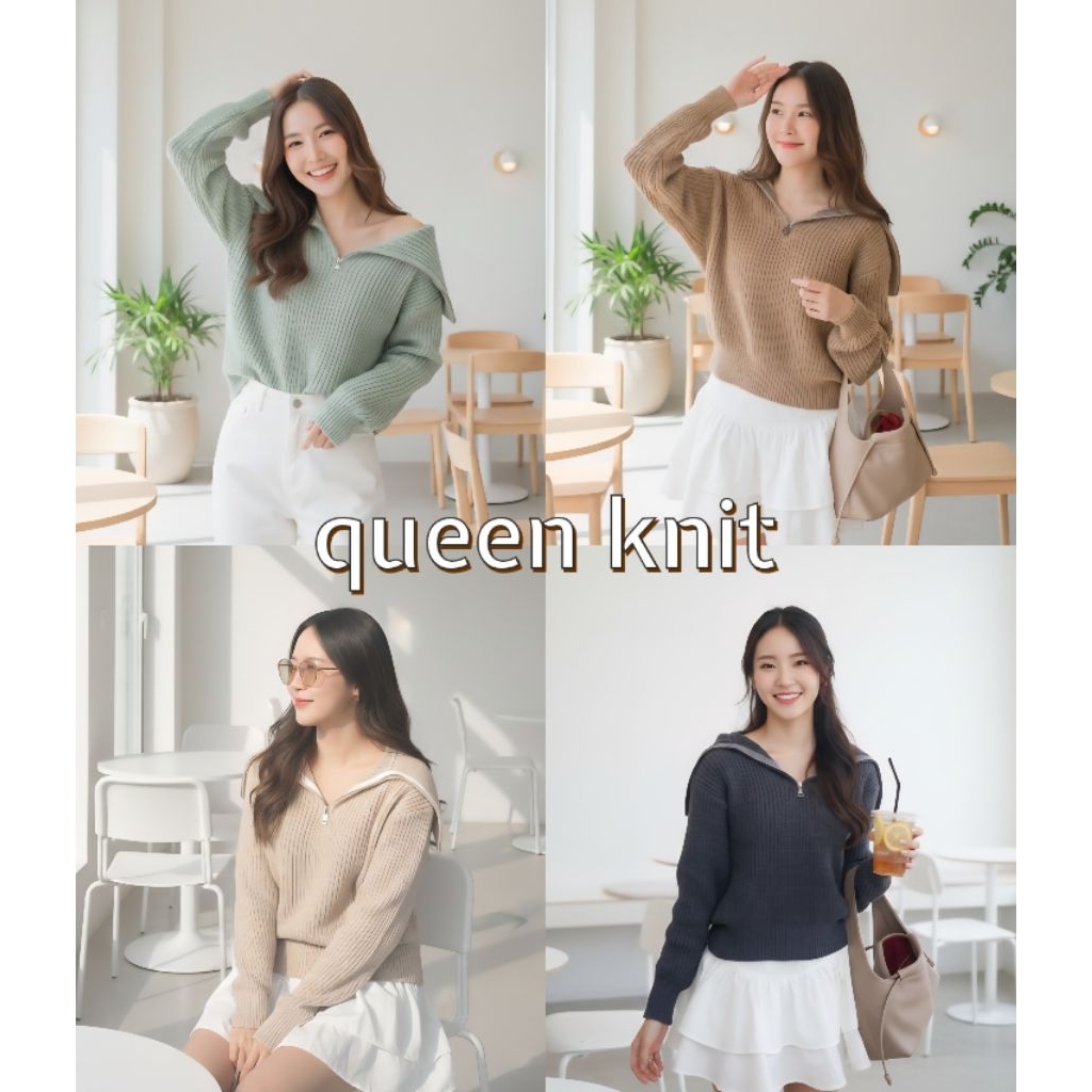 Queen knit เสื้อกันหนาว เสื้อไหมพรม