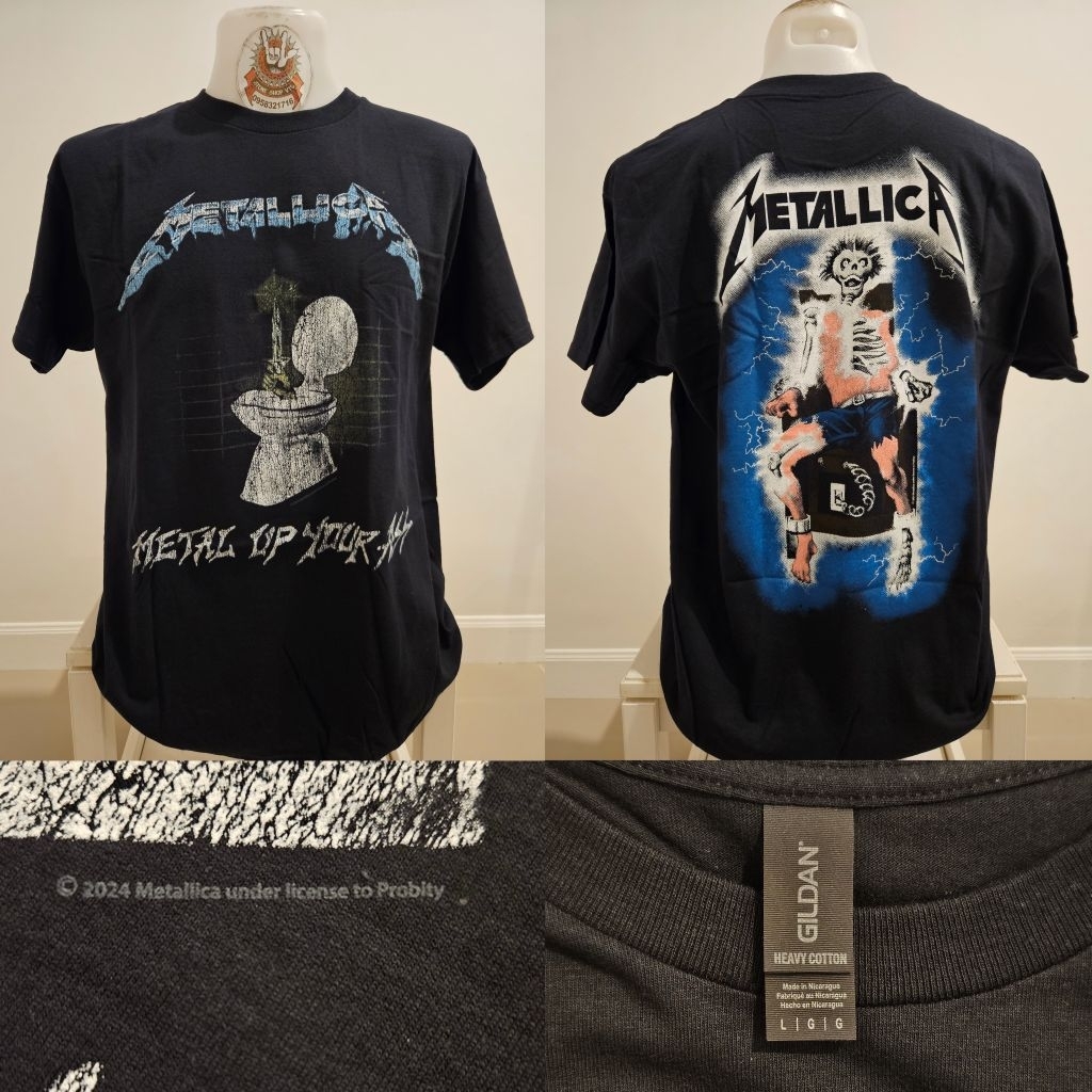 🌍เสื้อวง เสื้อวงร็อค Metallica เสื้อวงงานลิขสิทธิ์แท้ นำเข้า 100% สินค้ามือ1 ป้ายGILDAN UK