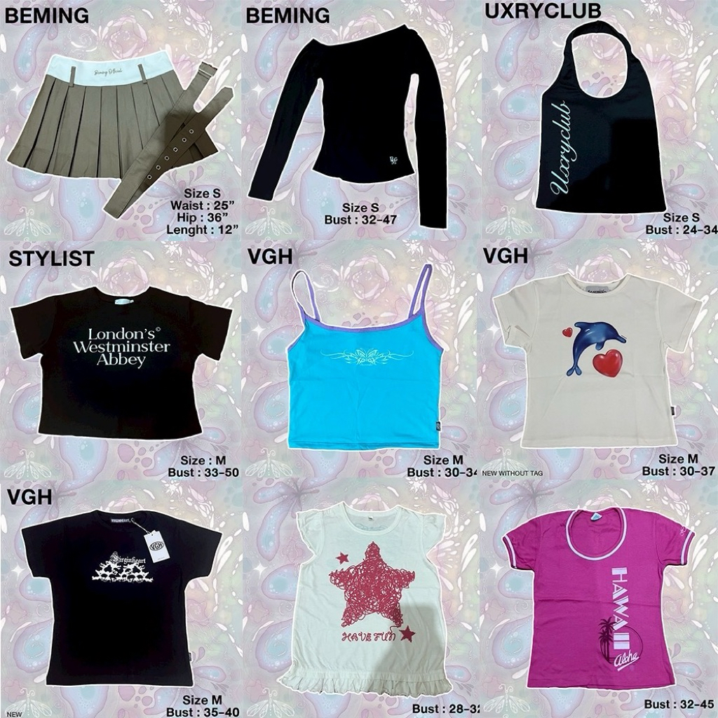 เสื้อผ้ามือสอง Babytee Y2K 90’s fashion (lot 17)