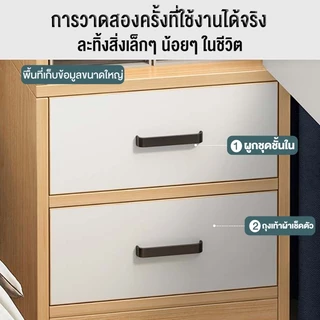 ตู้เสื้อผ้า พร้อมลิ้นชัก มีราวแขวนเสื้อ แข็งแรง จุได้มาก ตู้เสื้อผ้ามัลติฟังก์ชั่น ประหยัดพื้นที่