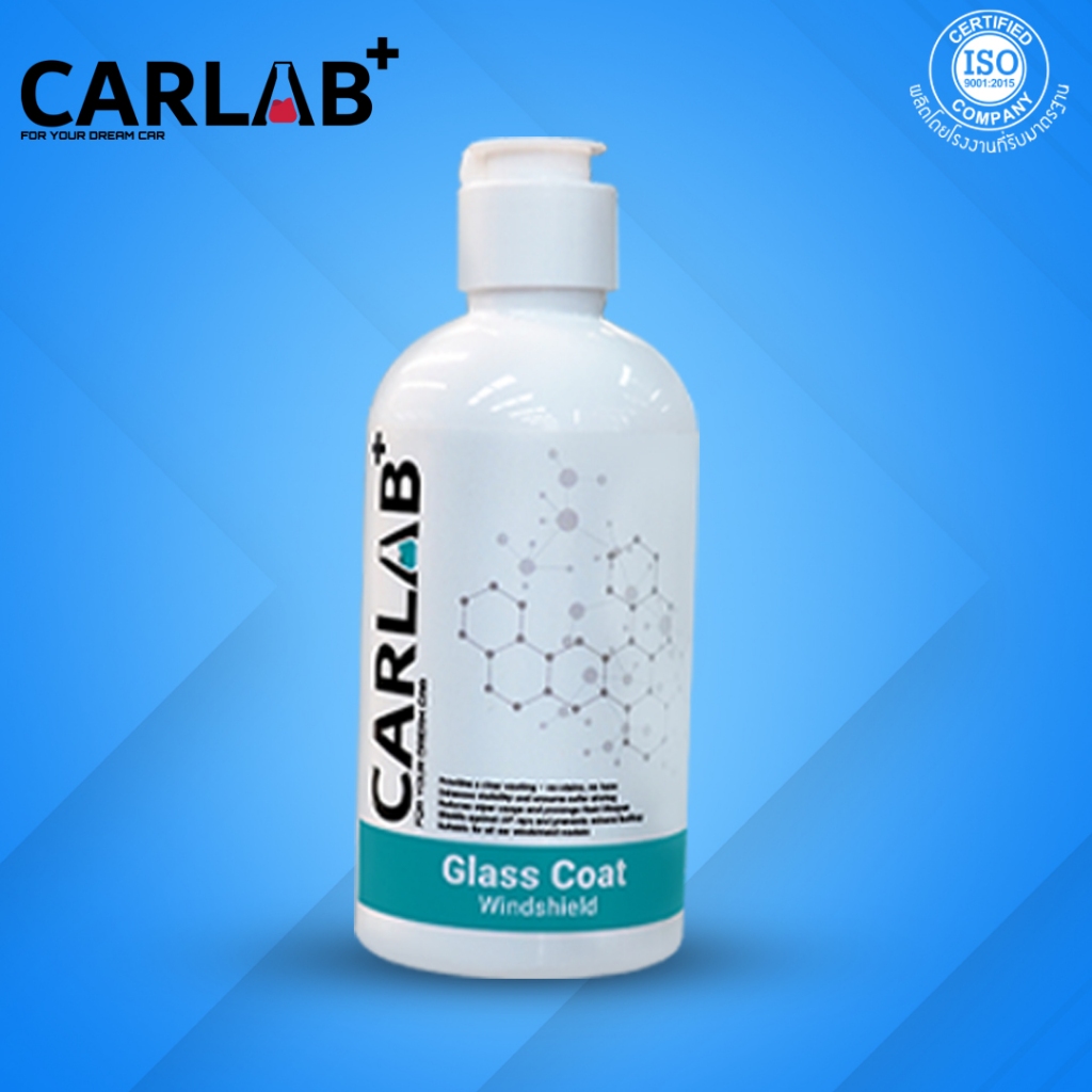 น้ำยาเคลือบกระจกรถยนต์ CARLAB เช็ดกระจกรถรถยนต์ กันน้ำเกาะ กันฝน