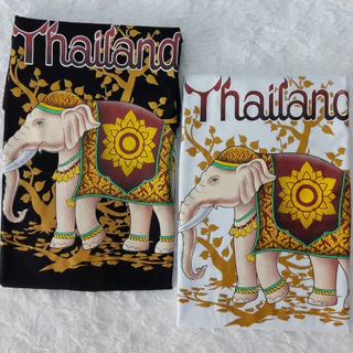 paintmylove เสื้อยืดผู้ใหญ่ เสื้อThailand งานสกรีนแท้ลายช้าง ผ้าcotton100%(เป็นของฝากอย่างดี) ใส่สบาย