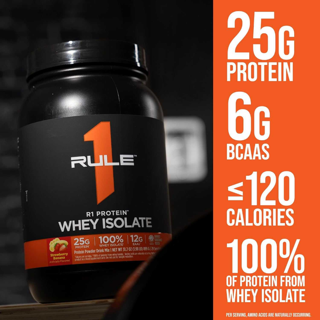Rule1 R1 Whey Protein Isolate ขนาด 2 lb.เวย์โปรตีน - รูปที่ 5