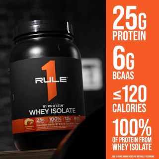 Rule1 R1 Whey Protein Isolate ขนาด 2 lb.เวย์โปรตีน