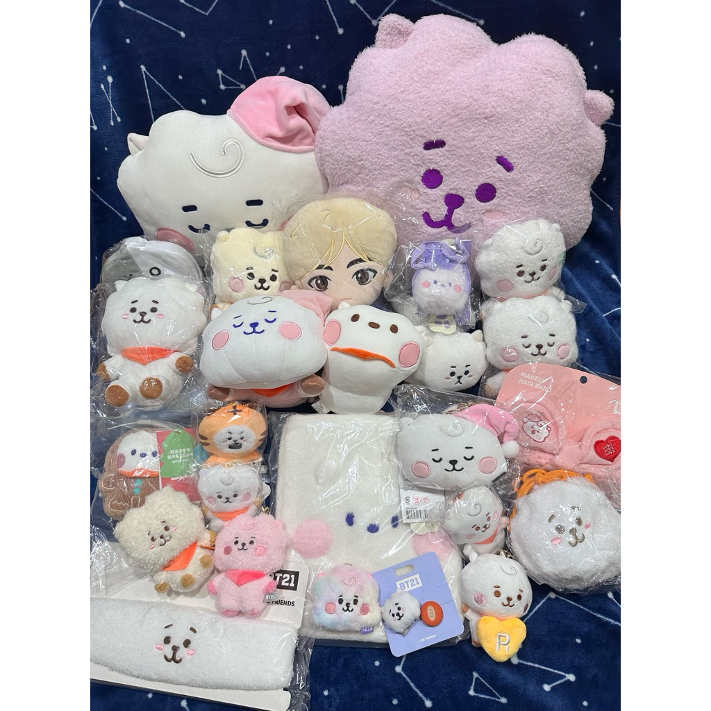 พร้อมส่ง✨BT21 RJ BTS JIN ตุ๊กตา กระเป๋า ที่คาดผม หมอน