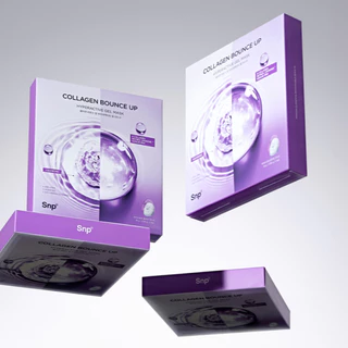 [4แผ่นมาส์กไฮโดรเจล] SNP Collagen Bounce Up Hyperactive Gel Mask 4pcs