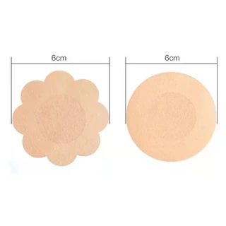 100 ชิ้นสติกเกอร์หัวนมทิ้งที่มองไม่เห็นสติกเกอร์หน้าอกไม่ทอ Bra Breast Patch Bra - less Pasties Pad ฝาครอบหัวนมสติกเกอร์
