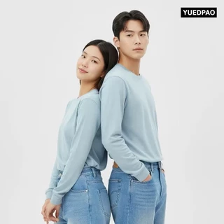 Yuedpao Ultrasoft Non-Iron เสื้อยืดแขนยาว สีพื้น ไม่ย้วย ไม่หด ไม่ต้องรีด ผ้านุ่ม - 12 สี [NEW]