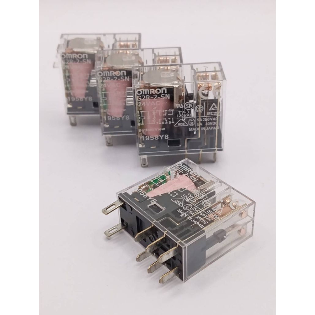 G2R-2-SN รีเรย์ OMRON 8 ขา G2R-2-SN. 24VAC 5A พาวเวอร์รีเลย์ขนาดเล็ก สินค้าพร้อมส่ง