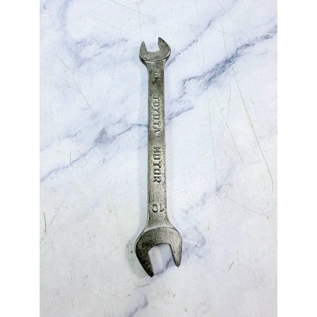 ประแจปากตาย No. 8-10 ยี่ห้อ TOYOTA MADE IN JAPAN (Mar39-G5) สินค้ามือสอง สภาพดี