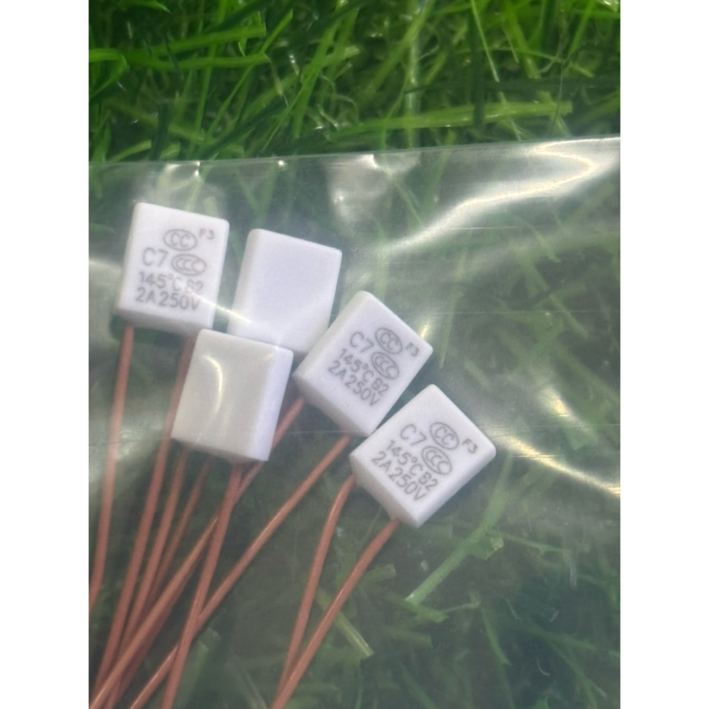 ฟิวส์พัดลม เทอรโมฟิวส์ 145 องศา 2A ขาหุ้มฉนวน 5ชิ้น