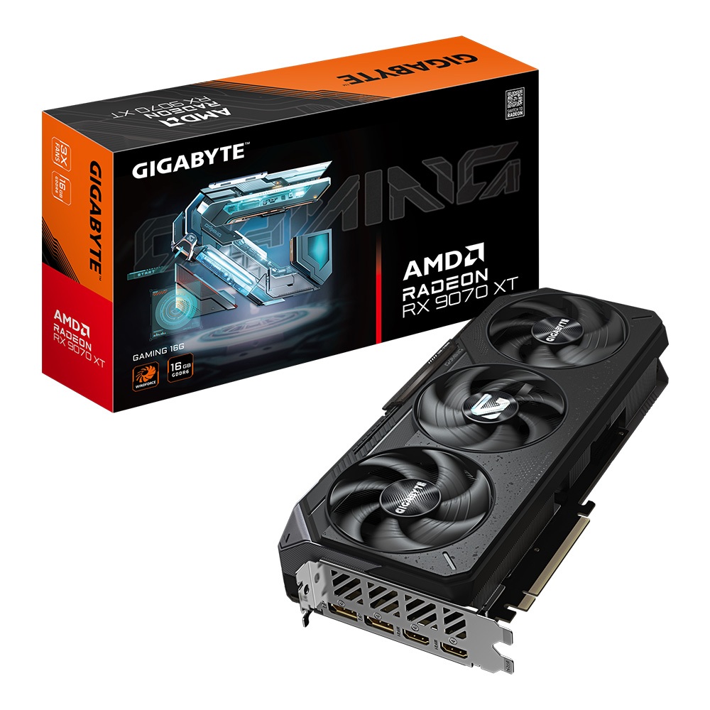 VGA (การ์ดแสดงผล) GIGABYTE RADEON RX 9070 XT GAMING 16G - 16GB GDDR6 (GV-R9070XTGAMING-16GD)