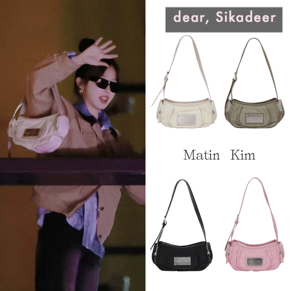 🦌🇰🇷 MATIN KIM MADELEINE ROUND BAG-BLACK/BEIGE/PINK