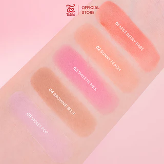 TOKIE MILKSHAKE BLUSH POWDER โทกี้ มิลค์เชค บลัช พาวเดอร์