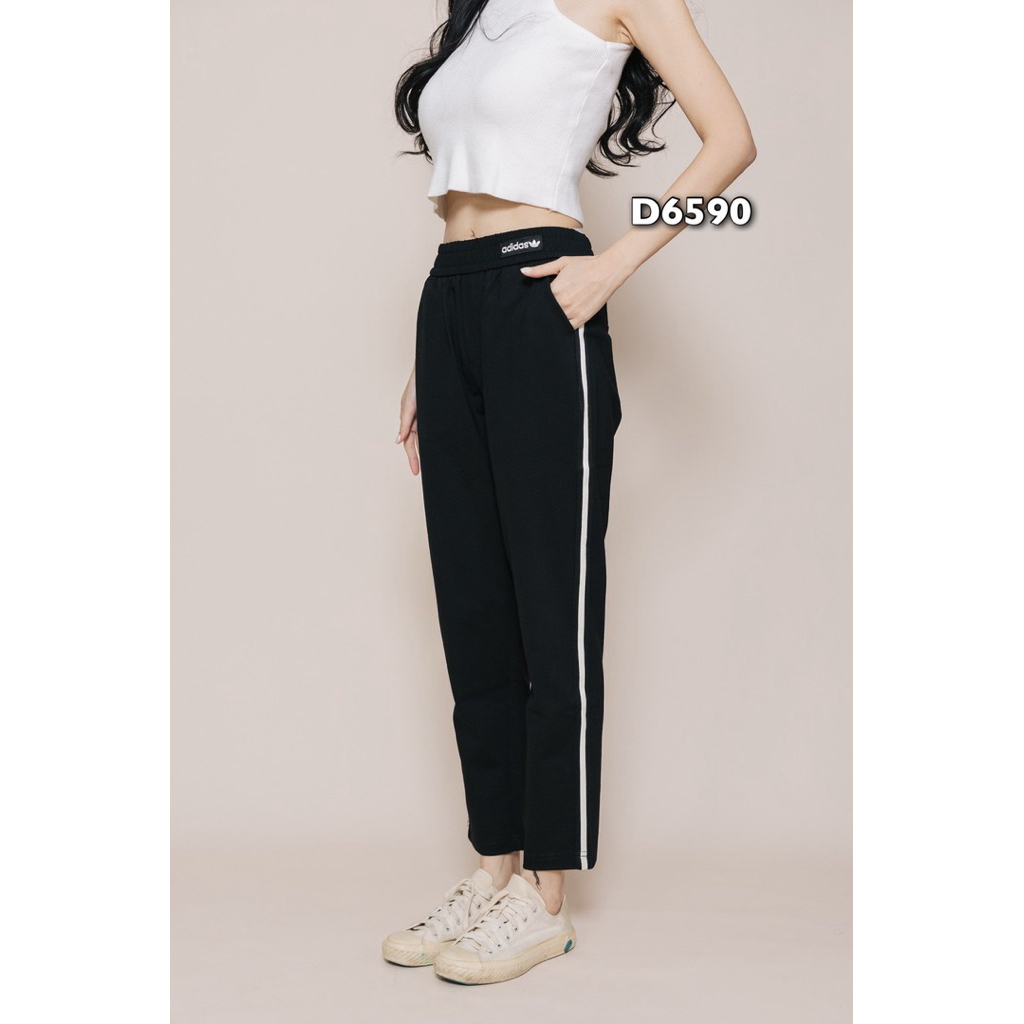 6590  กางเกง Dolly Dell ทรงวอร์ม แต่งแถบข้าง สีดำ - รูปที่ 2