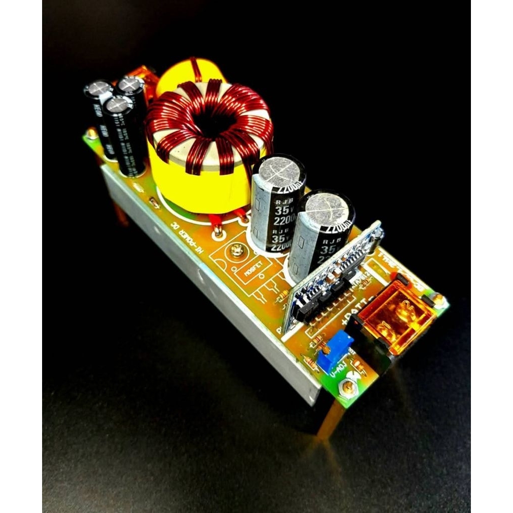 DC-1.5kW.1 บอร์ด Step Up, DC-DC-Converter, DC-DC Boots Converter สำหรับแอมป์ลำโพง Bluetooth และวงจร 
