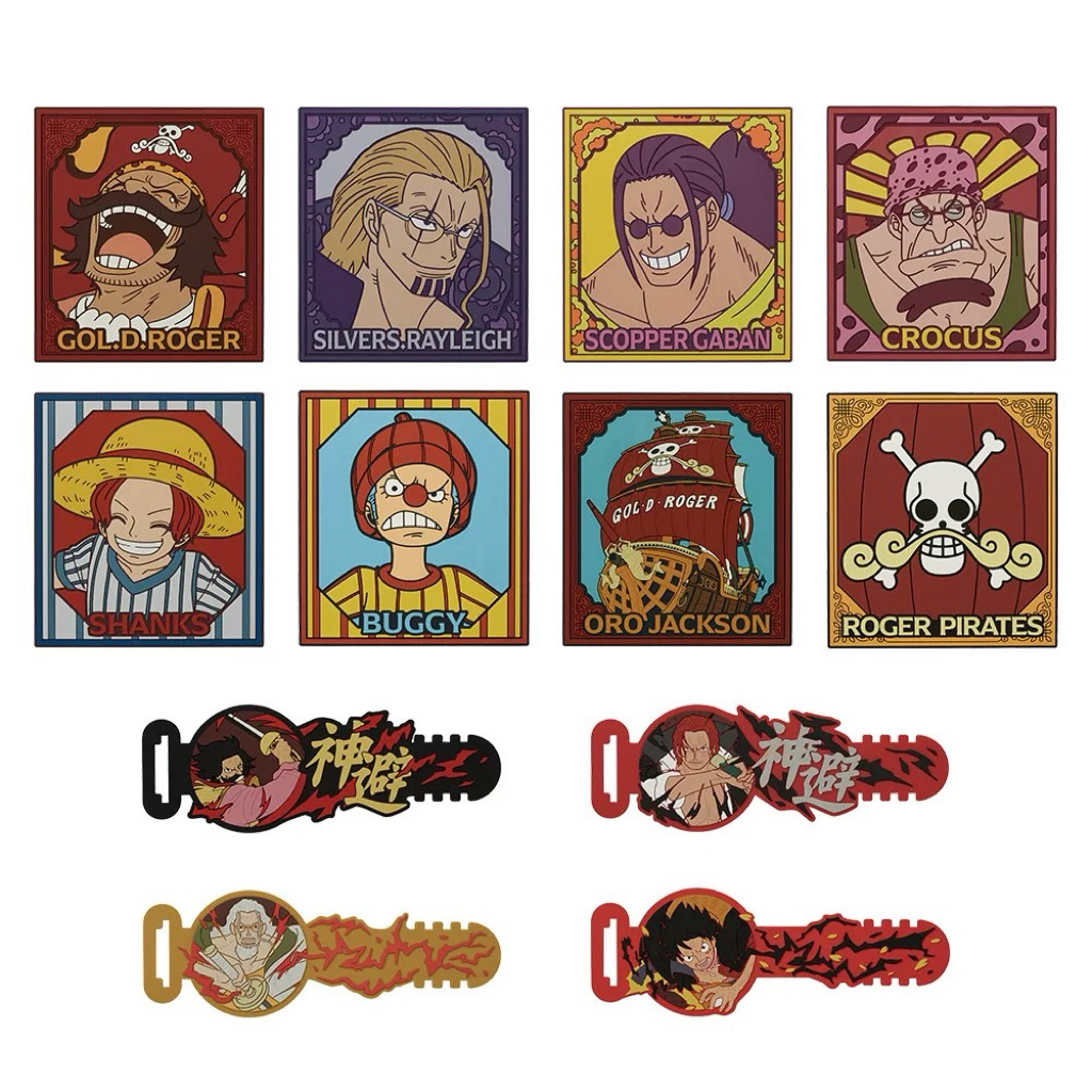 (พร้อมส่ง) One Piece Ichiban Kuji Roger Pirates Legendary Pirates รางวัล J แผ่นรองแก้ว ของใหม่ในซีน ลิขสิทธิ์แท้