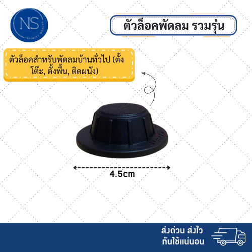 ฝาล็อค เเละ ตัวล็อคตะเเกรงพัดลม ใส่ได้กับทุกยี่ห้อ