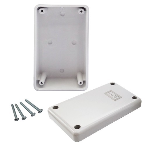 Nano กล่องกันน้ำ พลาสติก ขนาด 125 x 75 x 50 มม. รหัสสินค้า: NANO-201W - รูปที่ 2