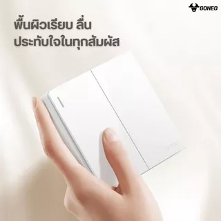 GONEO ชุดสวิตซ์ทางเดียวสำเร็จรูป ชนิดติดลอย ขนาด 1 ช่อง รุ่น Melody Cube G59-K111