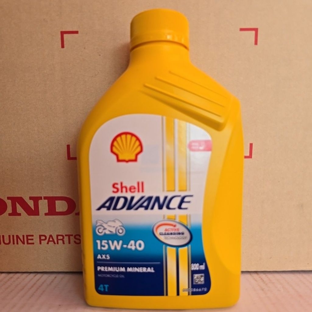 7708น้ำมันเครื่องรถจักรยานยนต์ SHELL ADVANCE AX5 15W40 800ml มีสต๊อค พร้อมส่งด่วน