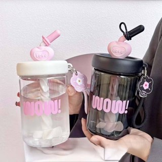 [BZ20] กระติกน้ำ กระบอกน้ำ มีหูหิ้ว กระติกน้ำเด็กลายน่ารัก ข…