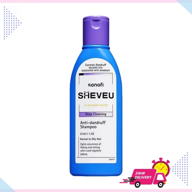 แชมพูขจัดรังแค SHEVEU Selenium Sulfide Sheveu Full & Thick ทำความสะอาดอย่างล้ำลึกขจัดรังแคที่มีประสิ