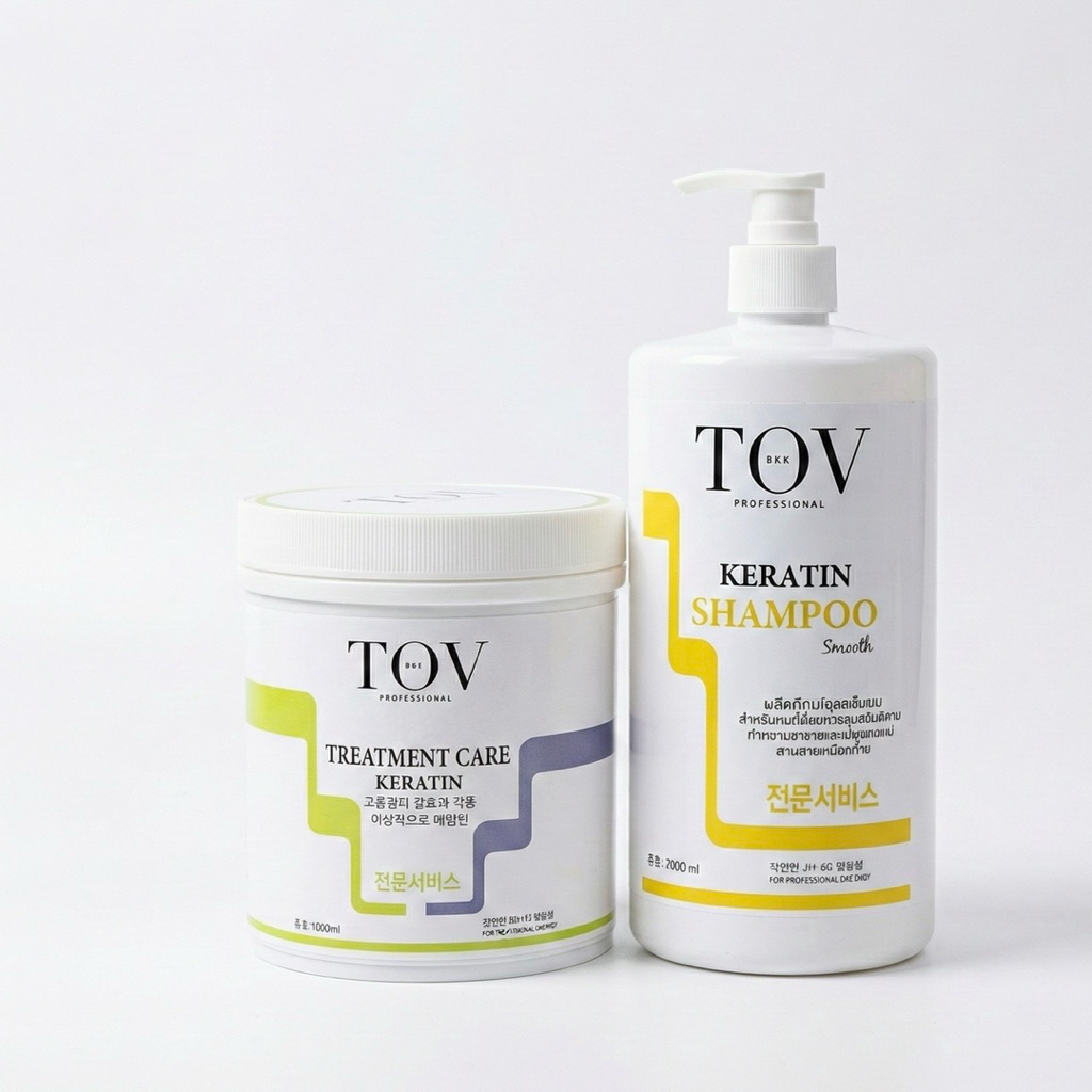 เซ็ตดูแลผม TOV Keratin 1000 ml (แชมพู + ทรีทเม้นท์)