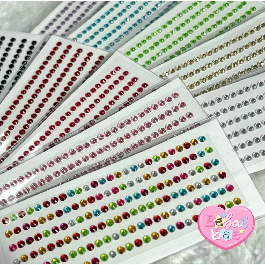 สติกเกอร์คริสตัล สติกเกอร์เพชร ขนาด 3 มิล* crystal sticker สั่งขั้นต่ำ 20 บาทไม่รวมค่าส่ง
