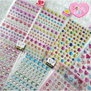 อัพเดทลายใหม่✨ sticker สติกเกอร์นูน สติกเกอร์เจลลี่ 4 ใบ 100