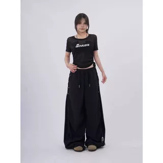 [Deformable dance wide-leg pants]กางเกงขากว้างสไตล์แจ๊สแดนซ์สำหรับผู้หญิงสไตล์ย้อนยุคสไตล์อเมริกัน