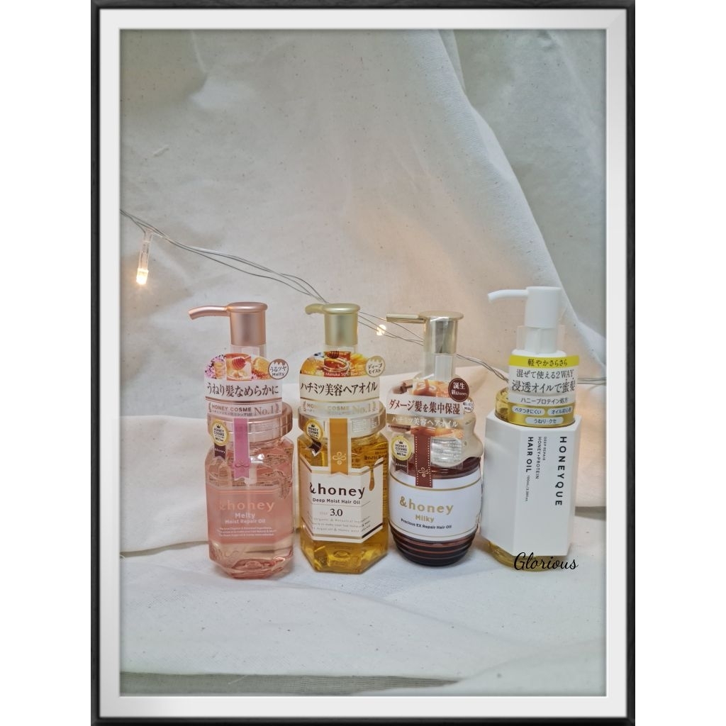&Honey Hair Oil เป็นออยล์บำรุงผมสูตรออร์แกนิก​  ของแท้​ พร้อมส่ง