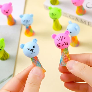 🔥ในไทย🔥 ตุ๊กตาเด้งดึ๋ง การ์ตูนเด้ง ตุ๊กตากระโดด mini animal bouncing Elf ของเล่นตุ๊กตาเอลฟ์ พลาสติก