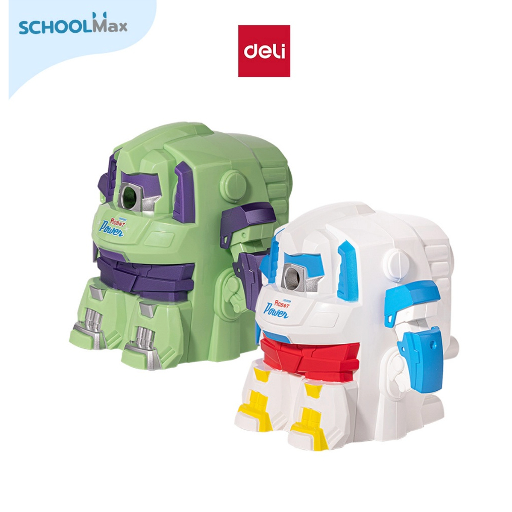 Deli เครื่องเหลาดินสอ หุ่นยนต์โรบอท คละสี No.H512