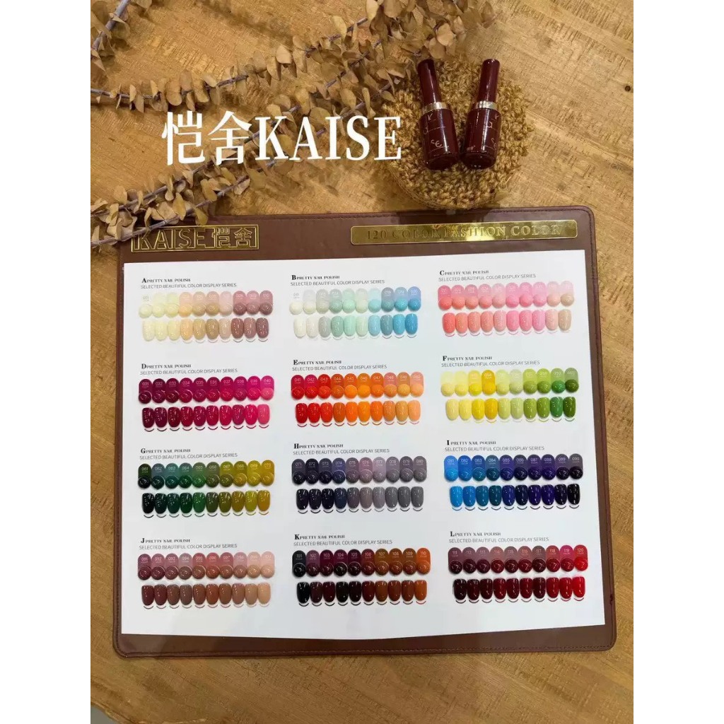 ชุดสีเจลเปิดร้าน Kaise  120 สี สีเจล เล็บเจล