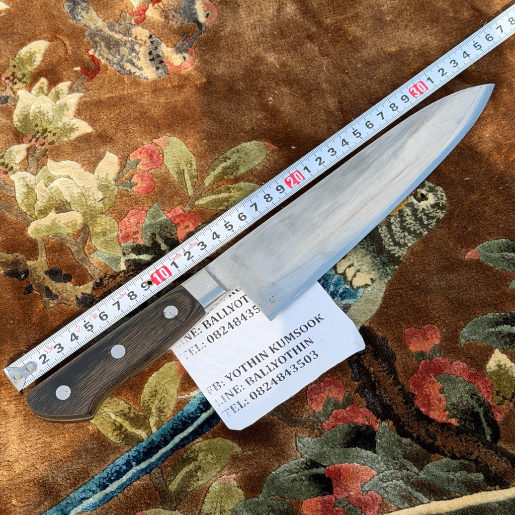 มีดญี่ปุ่น มีดกิวโต TOJIRO DP ใบสแตนเลสสอดใส้ VG10 คมยาว 210mm รุ่นนี้ใบหนา น้ำหนักดี