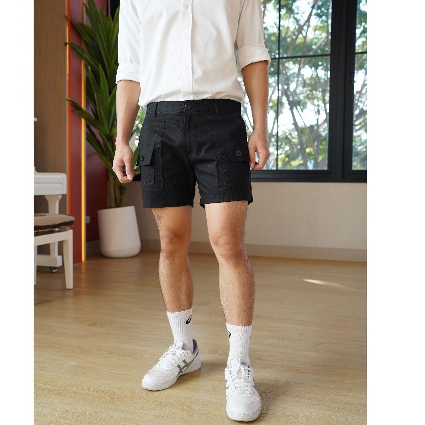 กางเกงขาสั้น 6 กระเป๋าผลิตจากคัตตอน100Cotton shorts เป็นแนวสตรีทสไตล์วินเทจ