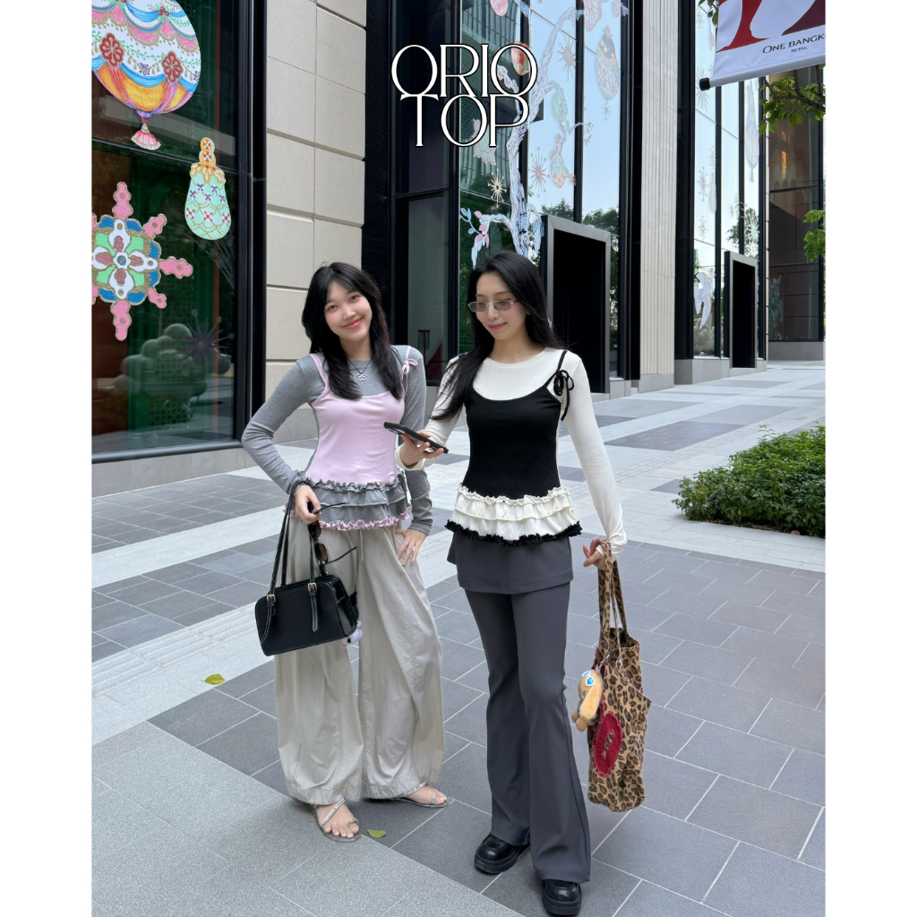 UIUI | ORIO TOP เสื้อแขนยาวเลเยอร์ ด้านหน้า
