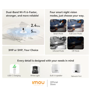 [NEW] IMOU กล้องวงจรปิด ภายใน Wifi รุ่น Ranger 2C Pro มีให้เลือก 3MP-5MP ระบบAIตรวจจับ โทรออก พูดคุยโต้ตอบ ประกัน 2ปี
