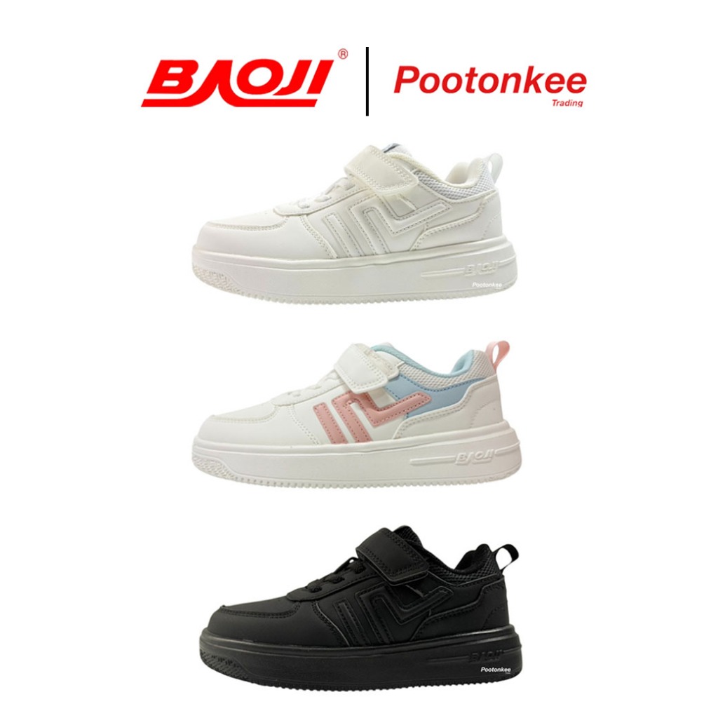 BAOJI บาโอจิ  รุ่น  BJK 124 รองเท้าผ้าใบ รองเท้าเด็กไลฟ์สไตล์ผู้ชายและผู้หญิง