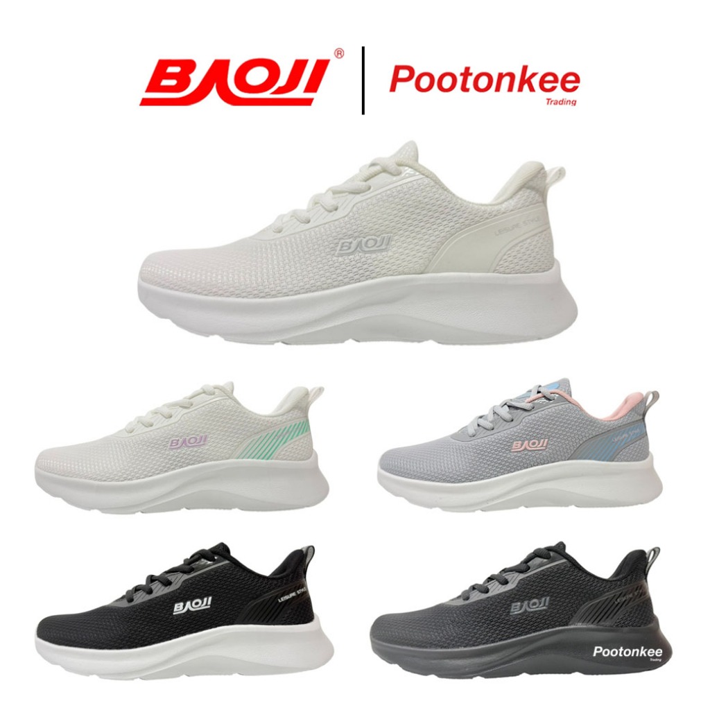 BAOJI บาโอจิ  รุ่น BJW 832 รองเท้าผ้าใบ รองเท้าไลฟ์สไตล์ผู้หญิง