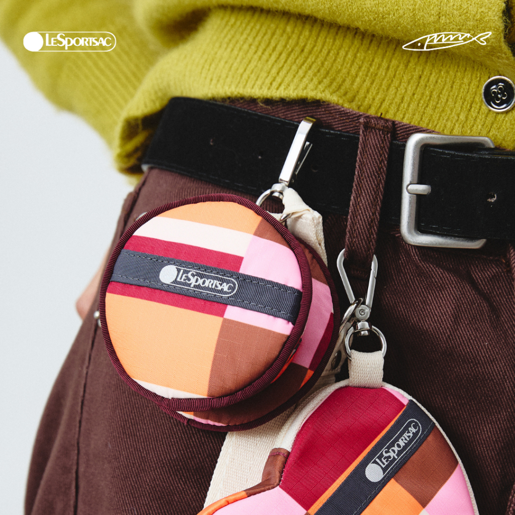 Lesportsac Gy Pod Case bag กระเป๋าชาม์ กระเป๋าห้อยพวงกุญแจ  style 1270 LeSportsac x Sardine