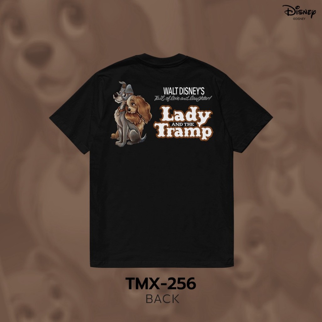 Power 7 Shop เสื้อยืดการ์ตูน "Lady and the Tramp" ลิขสิทธิ์แท้ DISNEY (TMX-256) — صورة 4