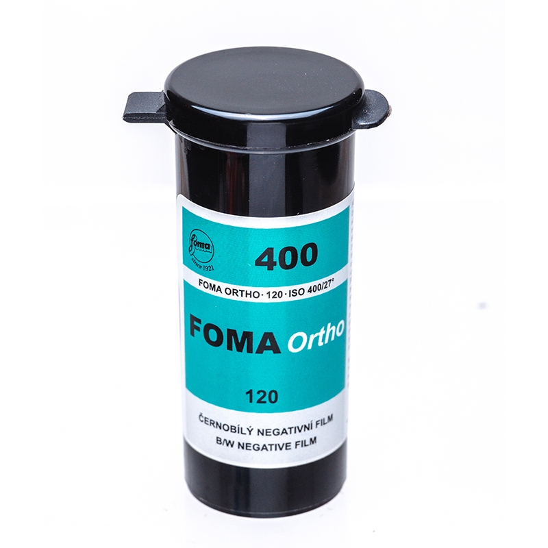 FOMA ORTHO 120 ISO 400 ฟิล์มเนกาทีฟขาวดำที่ไวต่อแสงออร์โธโครมาติก (orthochromatic) พิเศษ