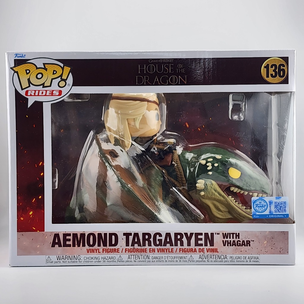 Funko Pop House of the Dragon - Aemond Targaryen with Vhagar #136