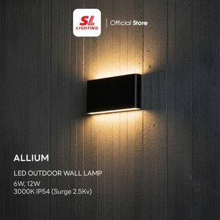 SL LIGHTING | Outdoor Wall Lamp โคมไฟติดผนังภายนอก LED 3000K ไฟส่อง 2 ทาง IP54 รุ่น ALLIUM