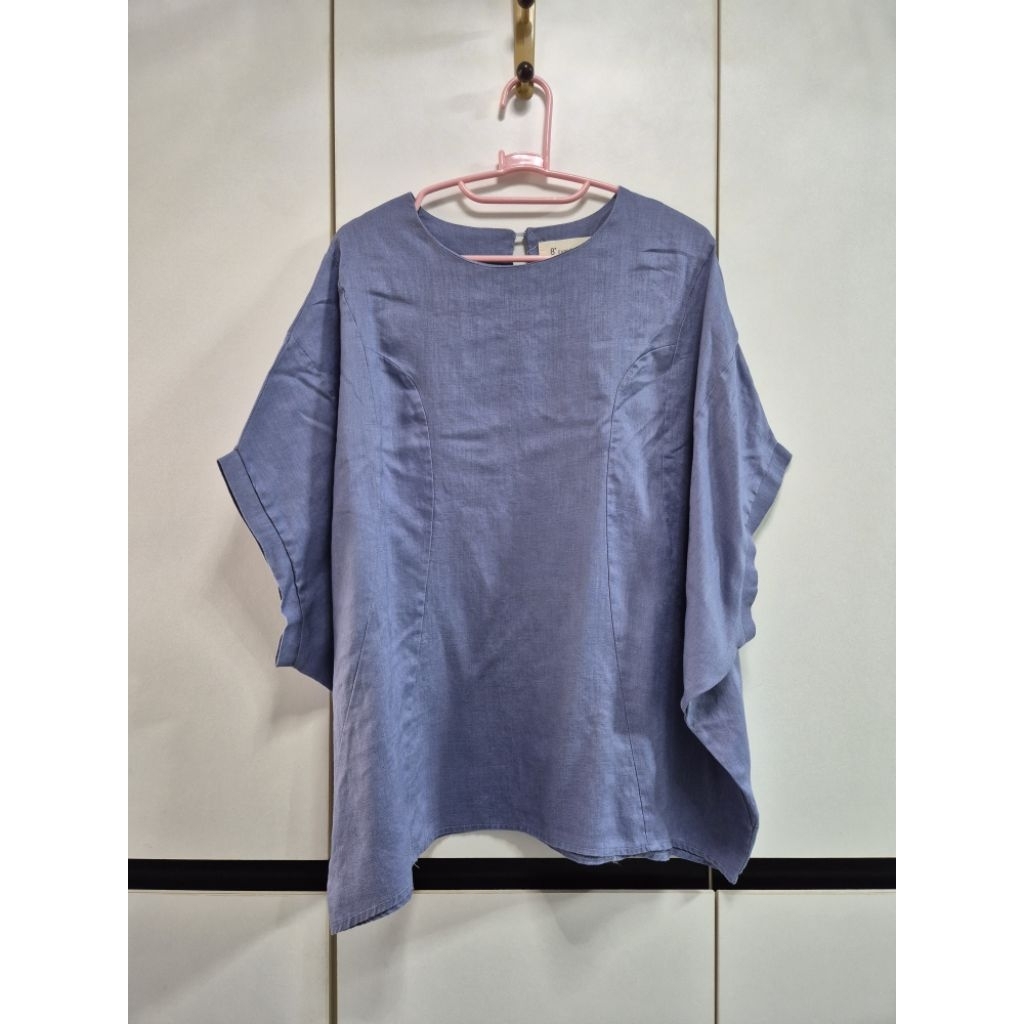 2nd Eight Degrees เสื้อทรงปีกค้างคาว สีฟ้าคราม