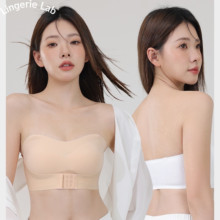 เสื้อชั้นในแบบเกาะอกสำหรับผู้หญิง ไร้ตะเข็บ ทรงเข้ารูปสวยงาม ด้านหลังเป็นทรงทูบไม่ลื่น
