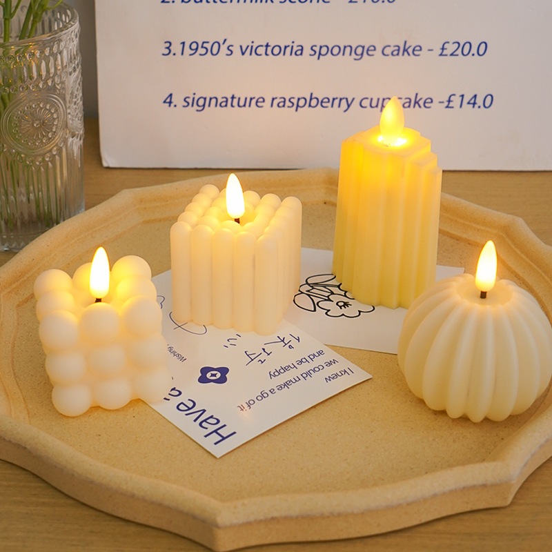 เทียน ไร้ควัน เชิงเทียน LED แบบคลาสสิก ไฟสร้างบรรยากาศย้อนยุค ของตกแต่งโต๊ะ ของตกแต่งคริสต์มาส ปาร์ตี้ - รูปที่ 6