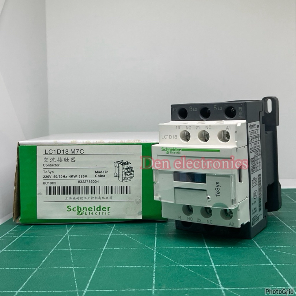LC1D18 M7C Electric Magnetic contactor LC1D18M7C แมกเนติก LC1  Schneider